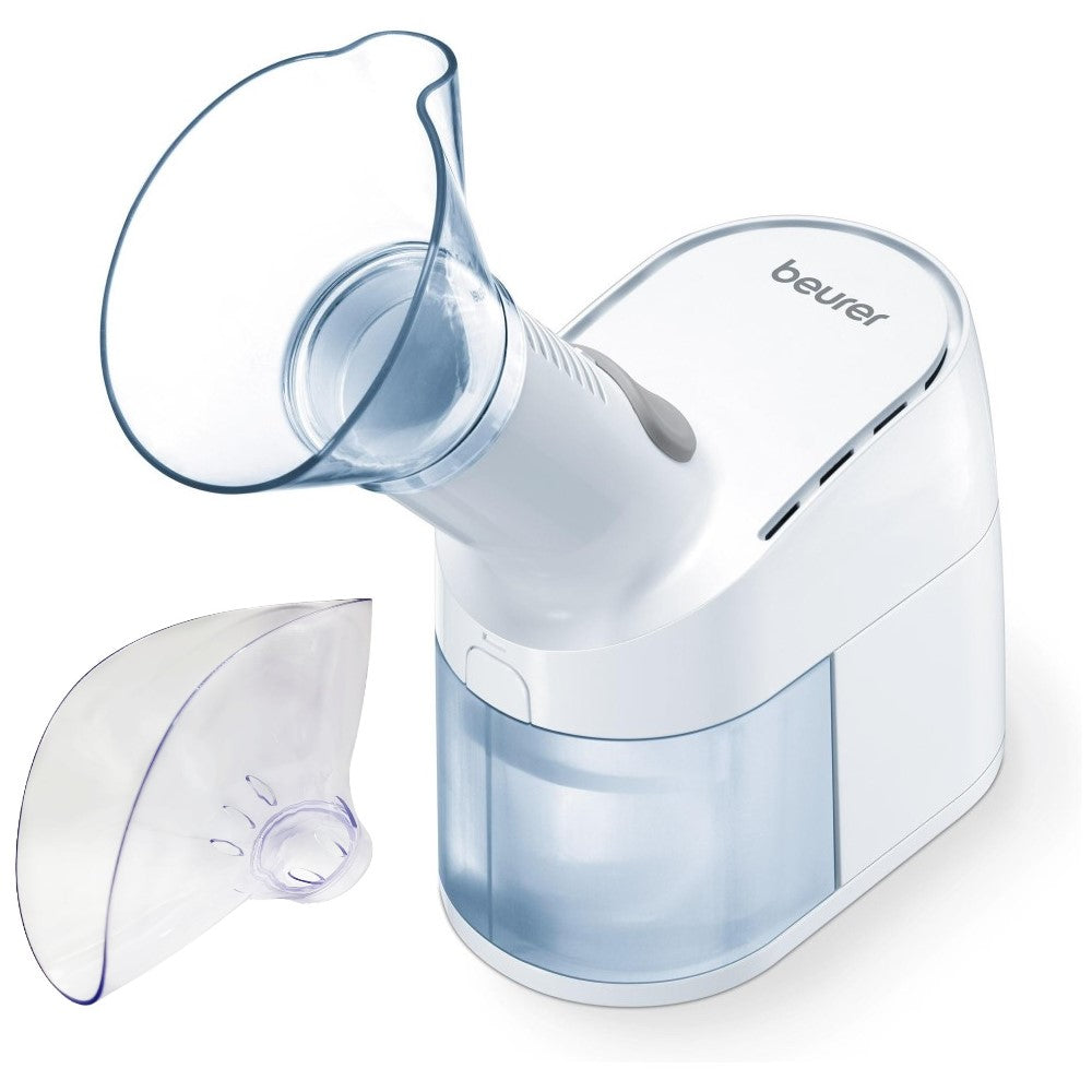 Beurer SI 40 Steam Vaporiser 2-in-1: Aroma Mask Eases Colds, Allergies / Facial Mask Hydrates Facial Skin, Opens Pores