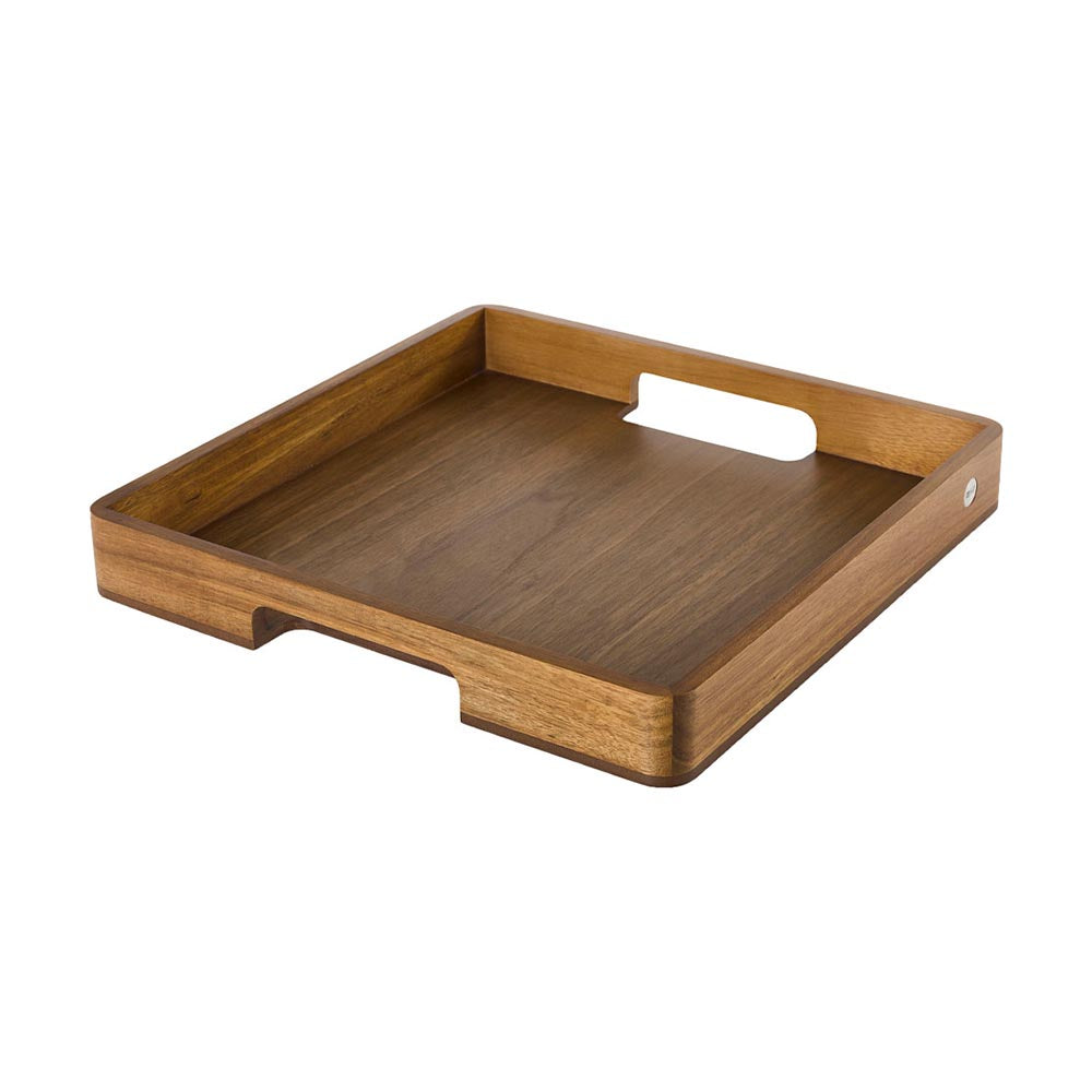 AdHoc Square Wooden Serving Tray with Handles SERVE SQUARE 40X40X5cm
