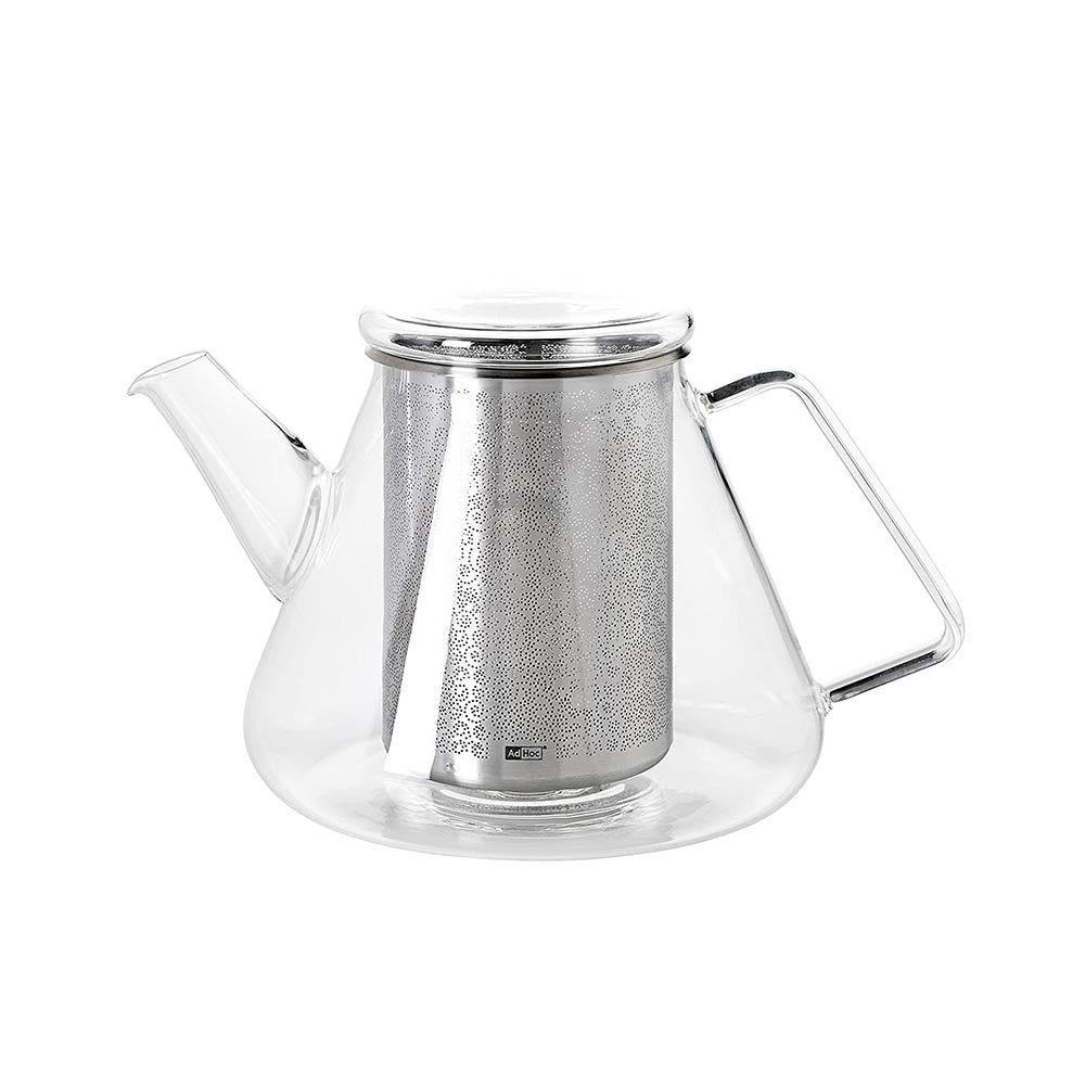AdHoc Glass Teapot with Integrated Stainless-Steel Strainer 1.5L - ORIENT+