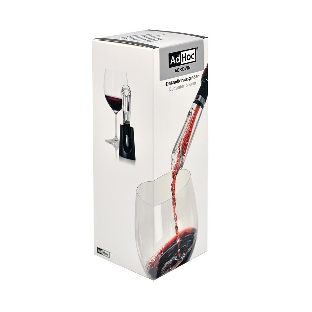 AdHoc Wine Aerator and Pourer with Storage Drip Stand - AIROVIN