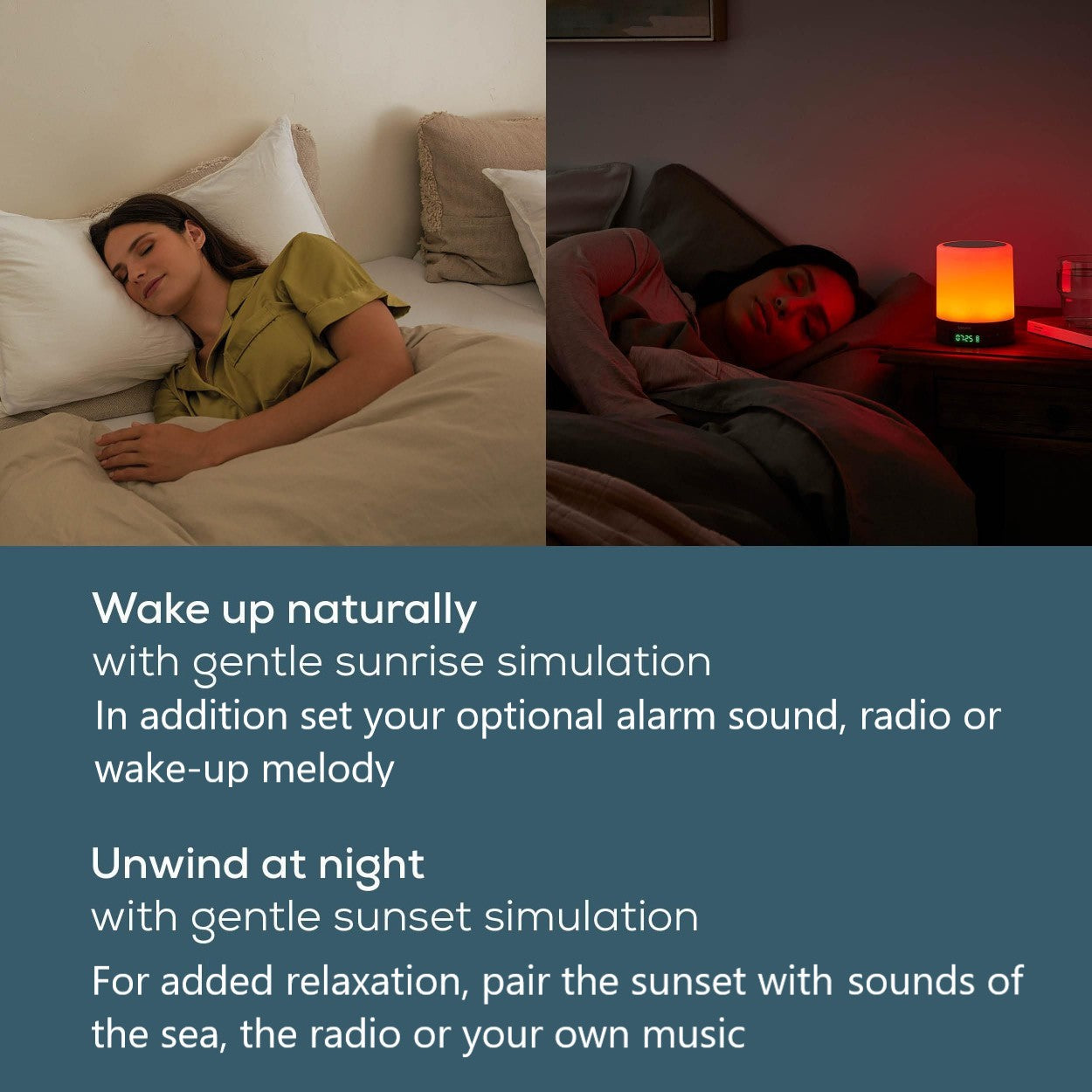 Beurer WL 50 Alarm Clock | Sunrise/Sunset Simulation | Radio & Bluetooth Speaker | Bedside Light | LED Light Colours