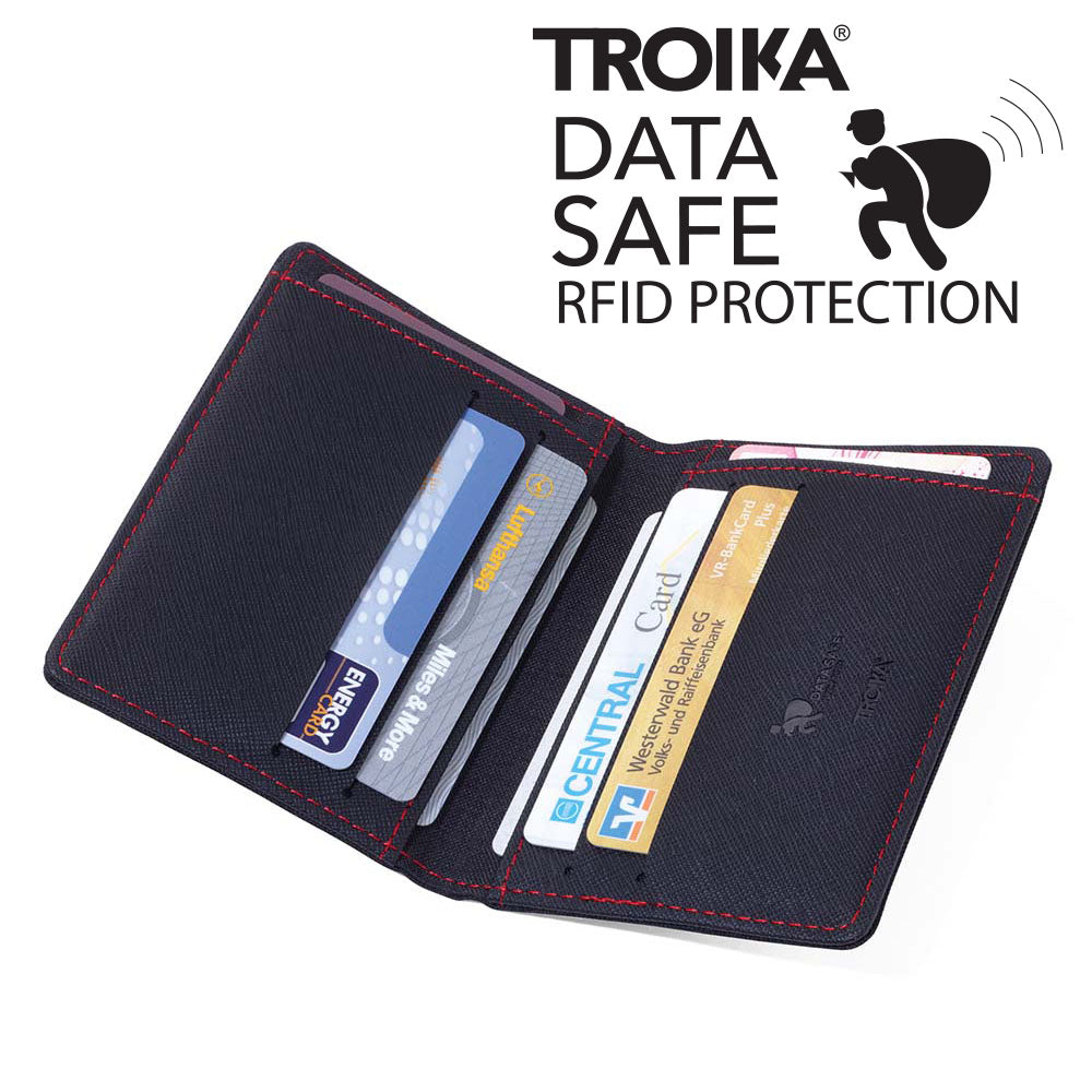 TROIKA Credit Card Case with RFID CARD SAVER 8.0 - 8 Cards