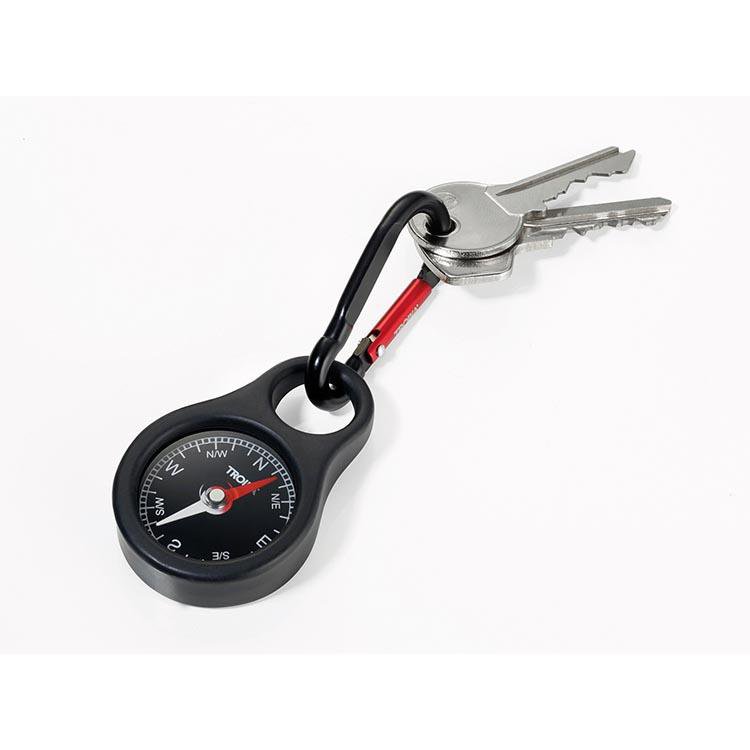 TROIKA Keyring with Compass