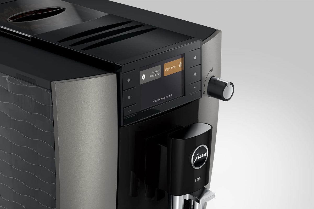 JURA E6 colour display and rotary switch