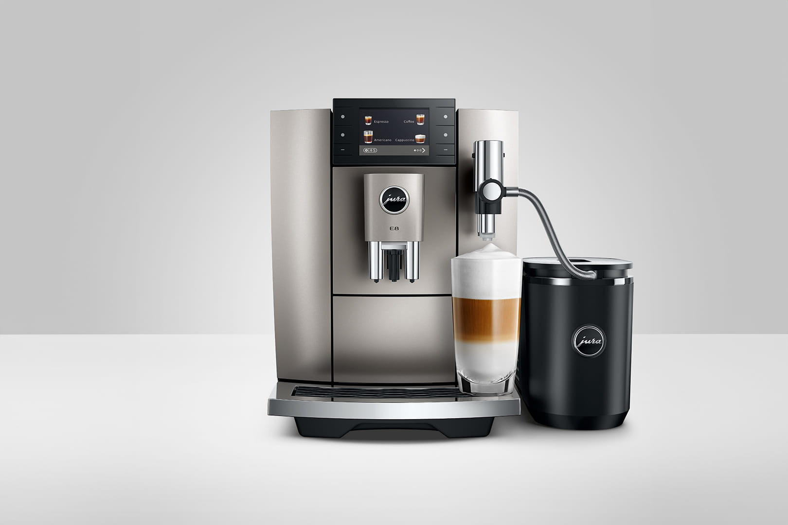 Jura E8 Coffee Machine – Midnight Silver (2026)