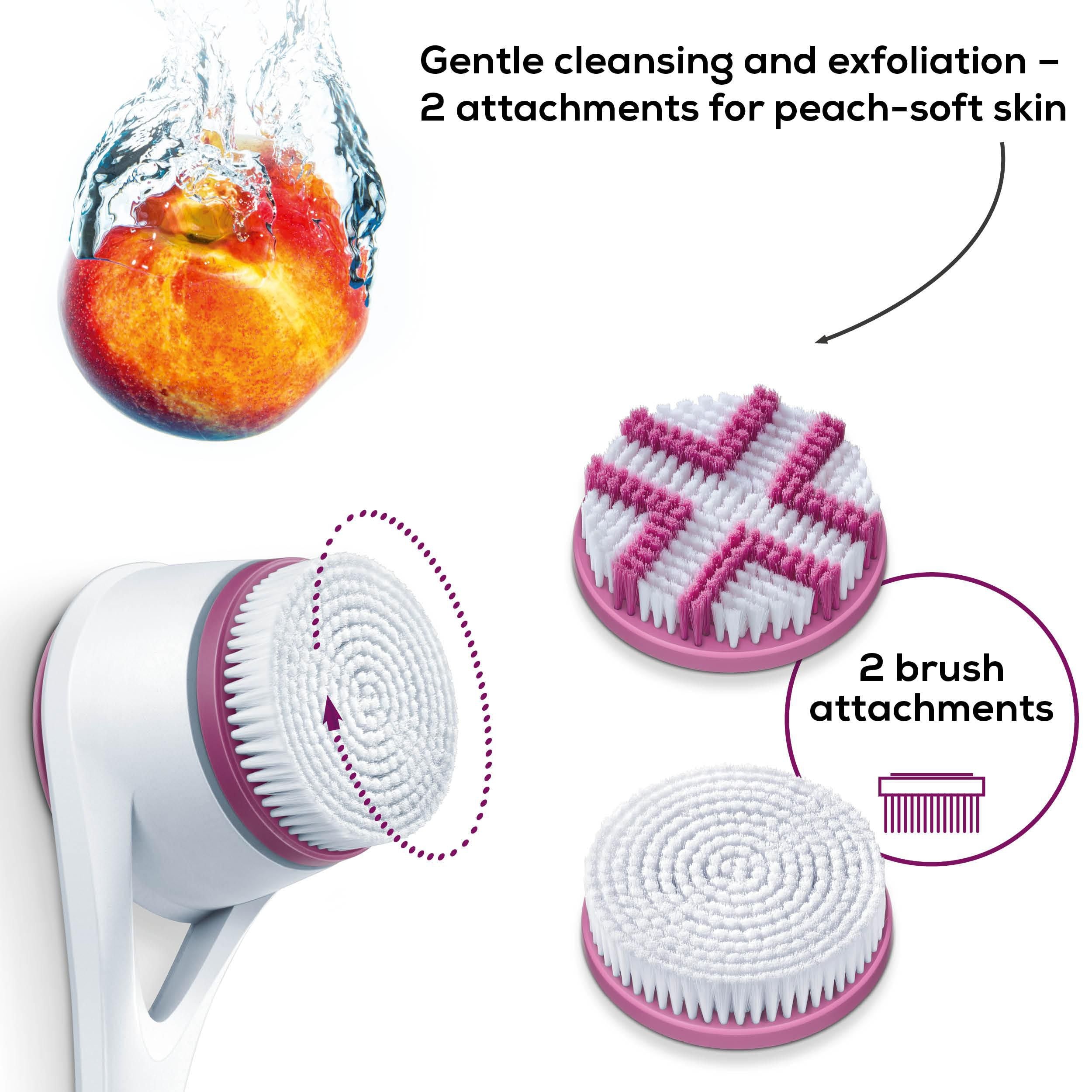 Beurer FC 25 Body Brush for Deep Cleansing & Massage | Waterproof | Removeable Long Handle For The Back