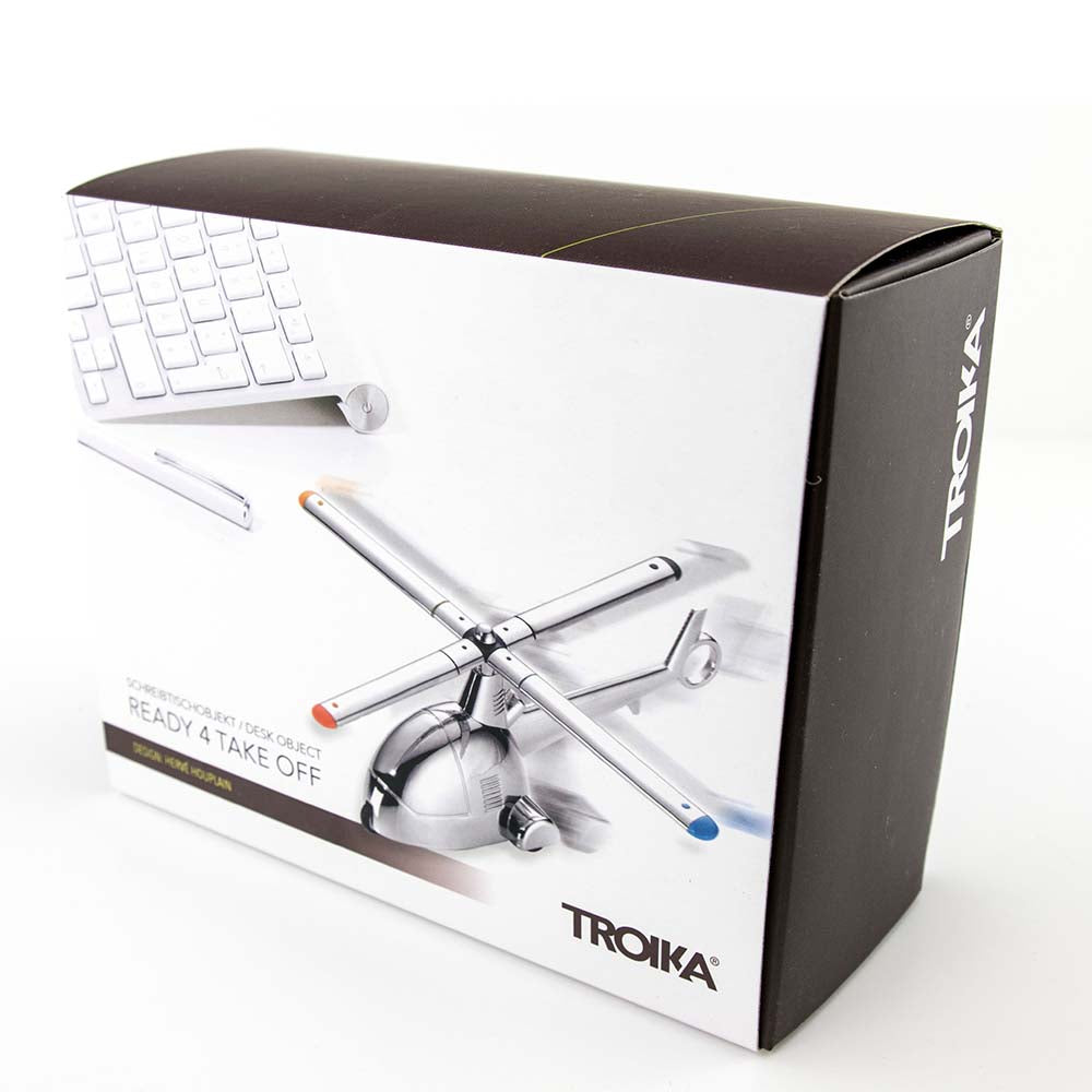 TROIKA Paper Weight with Magnet for Paperclips - Ready For Take Off