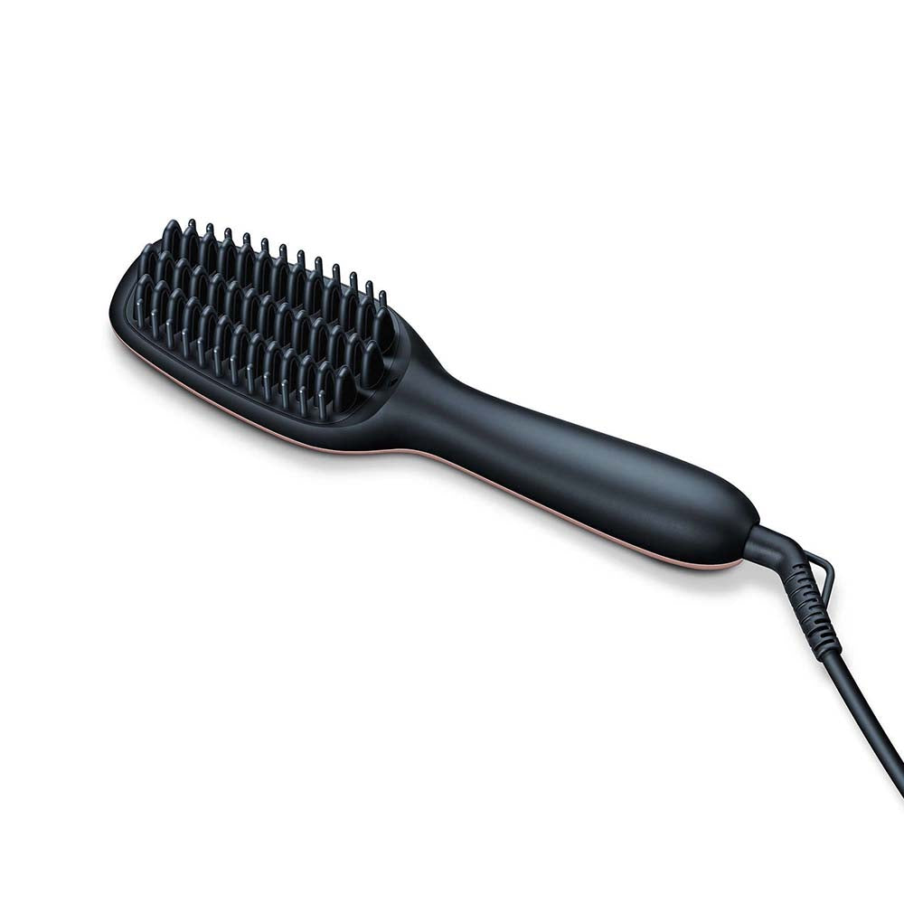 Demo - Beurer HS 60 Hair Straightening Brush with Ceramic Protective Coating