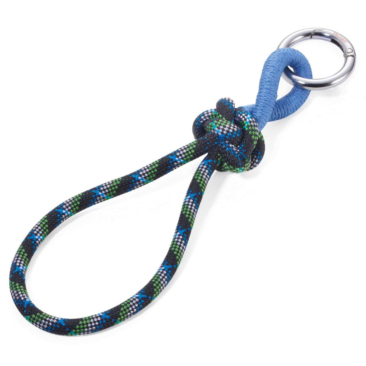 TROIKA Keyring Sail Rope with Decorative Knot CORDULA – Blue and Green