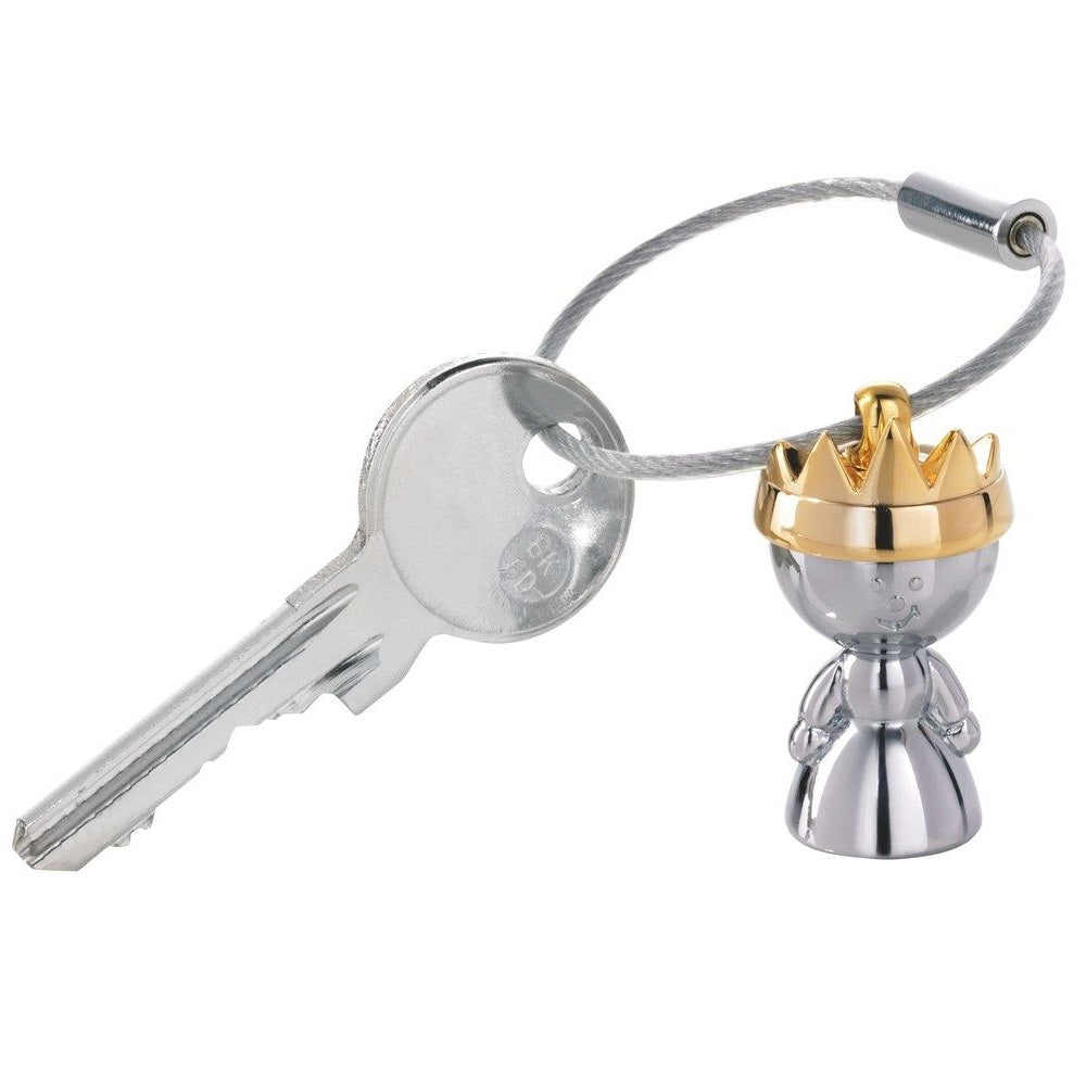 TROIKA Keyring LITTLE QUEEN - Silver and Gold Colours