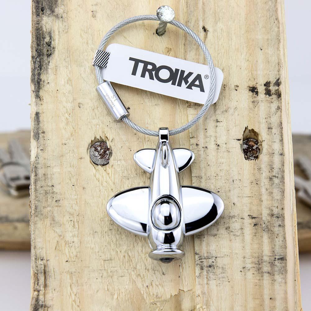 TROIKA Keyring with blue LED light LIGHT FLIGHT