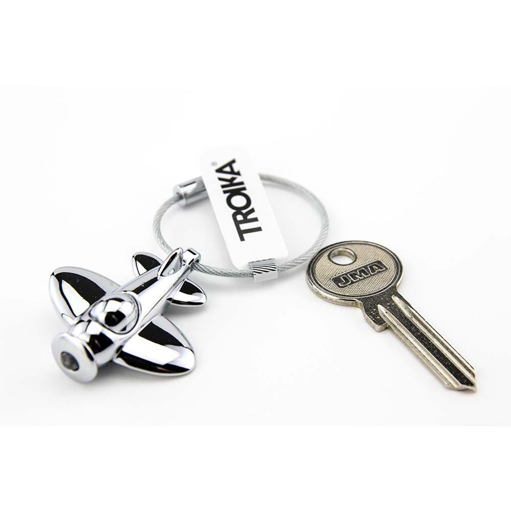 TROIKA Keyring with blue LED light LIGHT FLIGHT