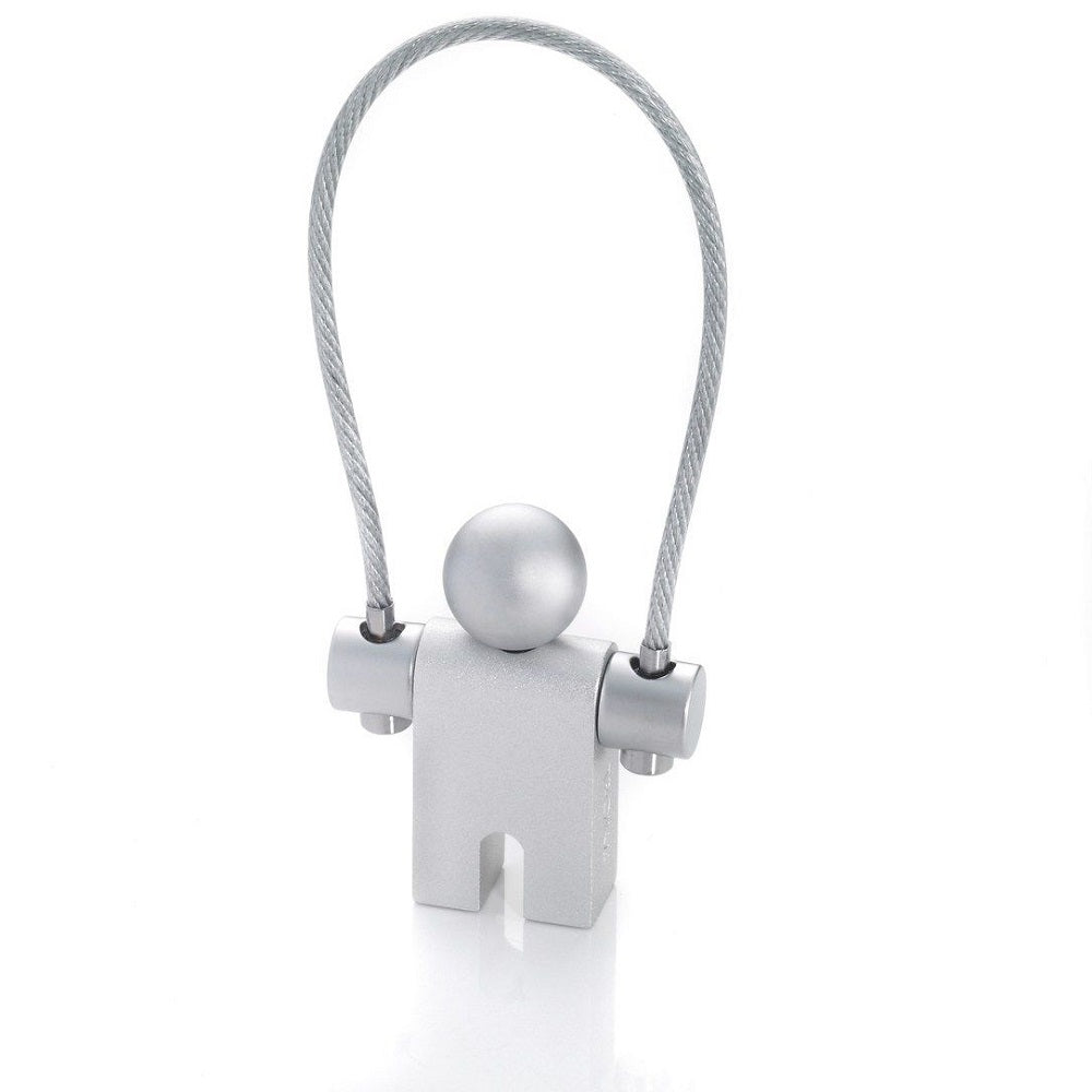 TROIKA Keyring JUMPER – Matt Aluminium