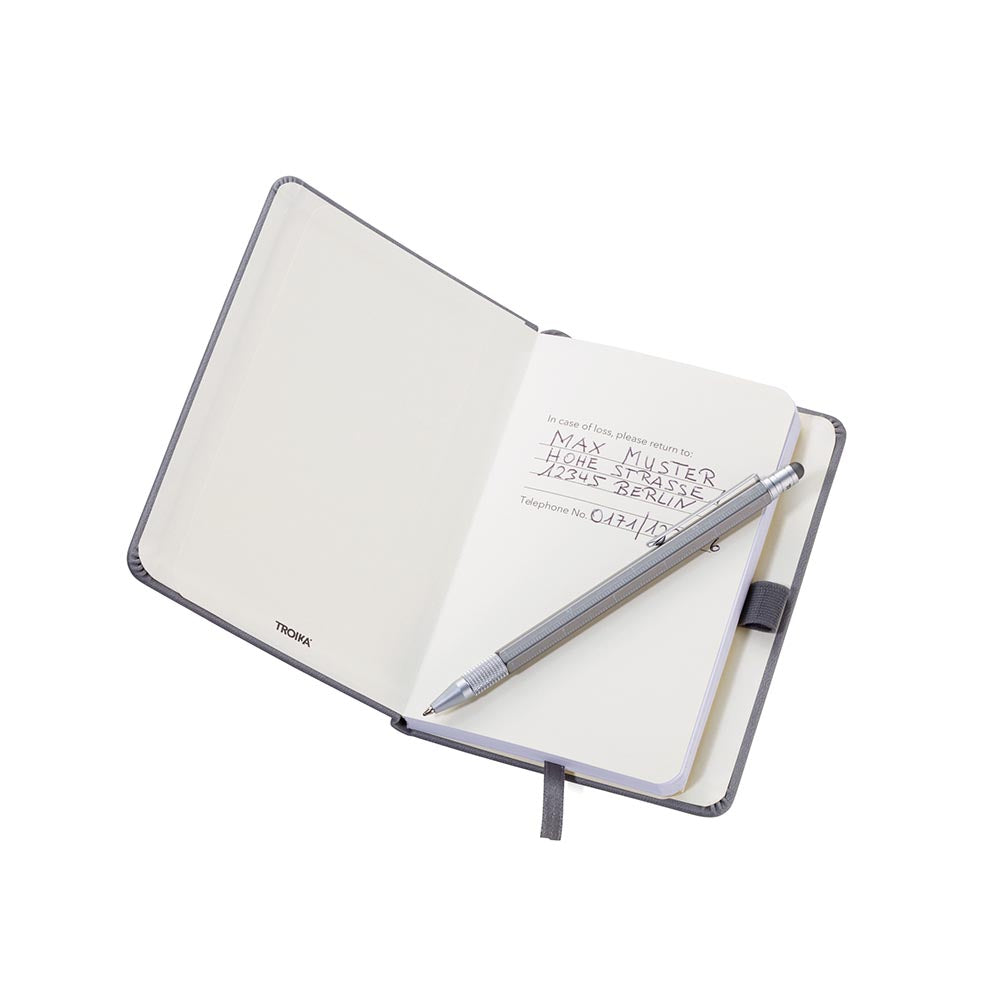 TROIKA Notepad A6 With Slim Multitasking Ballpoint Pen - Cork