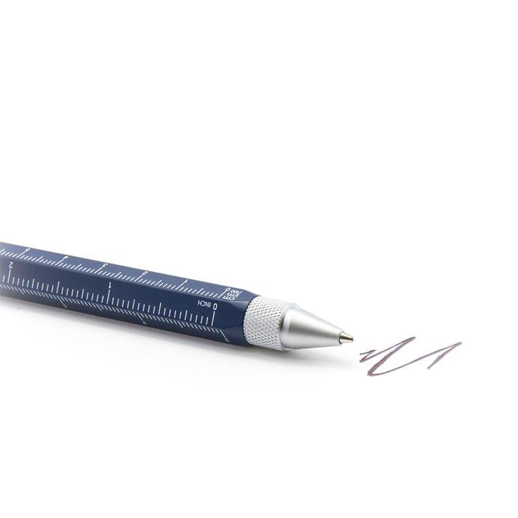 Troika Multitasking ballpoint pen "CONSTRUCTION" (Blue Silver)