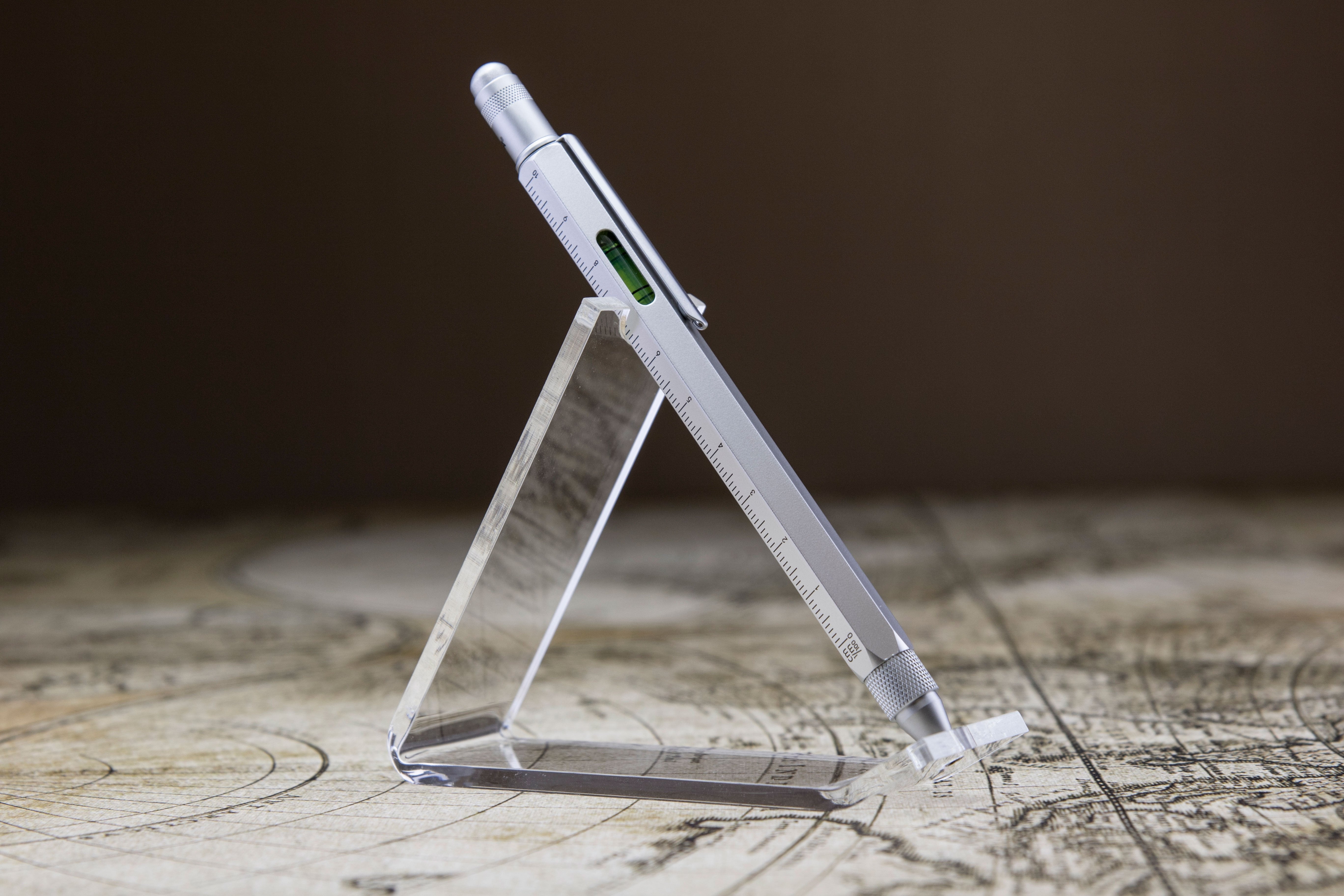 Troika Multitasking ballpoint pen "CONSTRUCTION" (Silver)