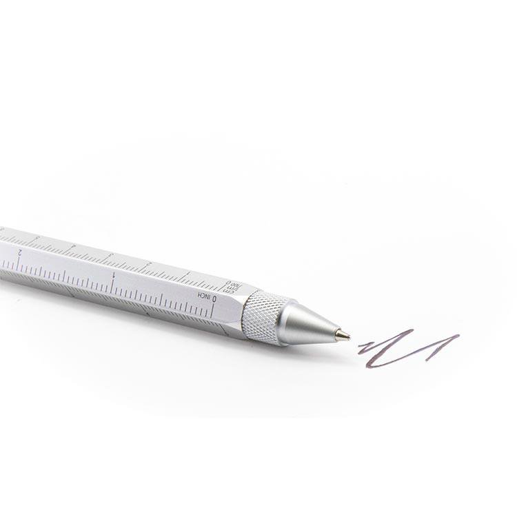 Troika Multitasking ballpoint pen "CONSTRUCTION" (Silver)