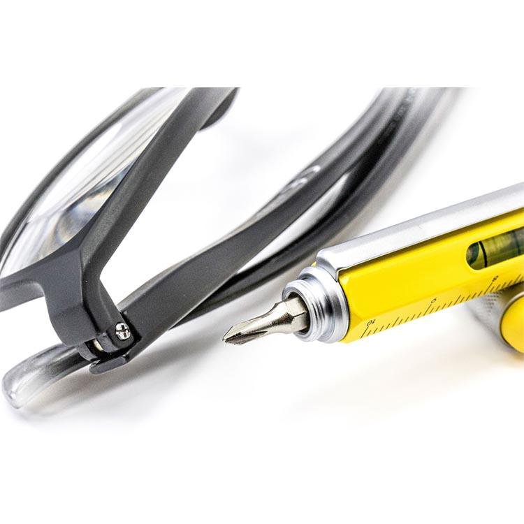 Troika Multitasking ballpoint pen "CONSTRUCTION" (Yellow Silver)