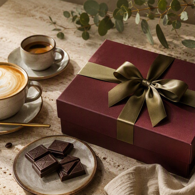 Coffee and chocolate gift box