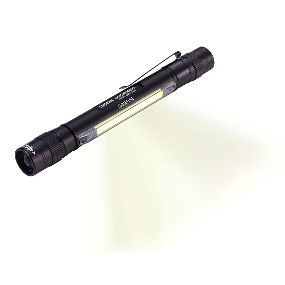 TROIKA 4-in-1 Super Bright LED Torch with Zoom Focus - Black