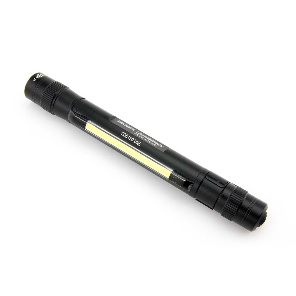 TROIKA 4-in-1 Super Bright LED Torch with Zoom Focus - Black