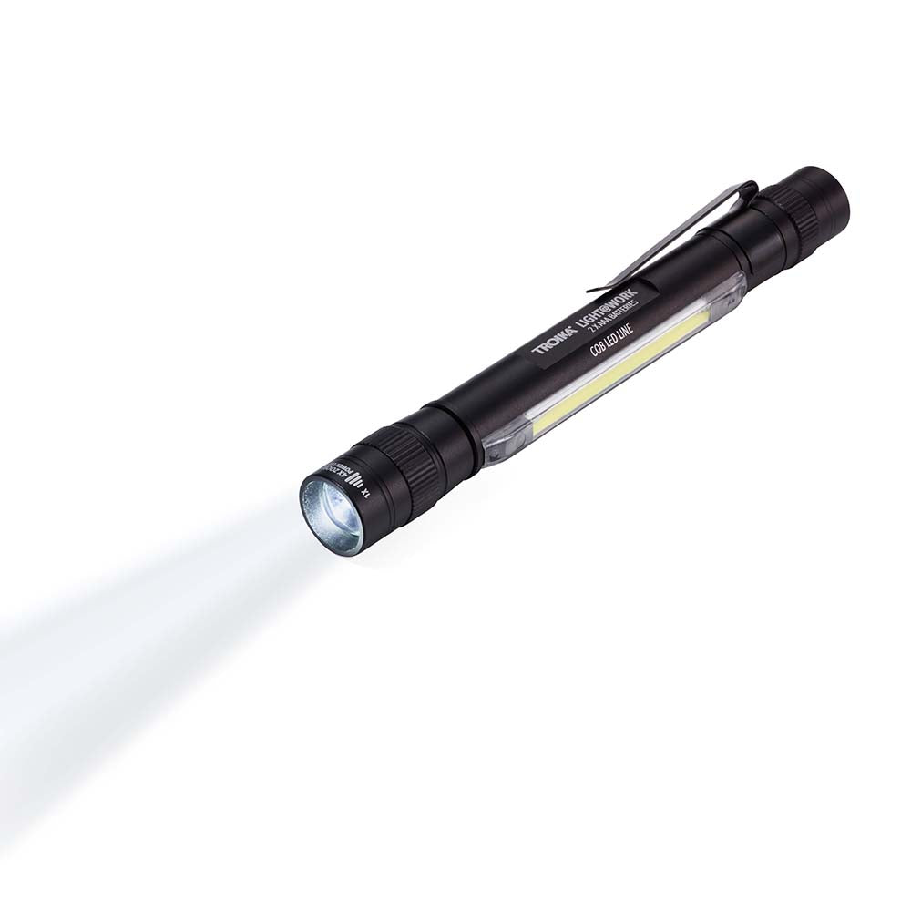 TROIKA 4-in-1 Super Bright LED Torch with Zoom Focus - Black