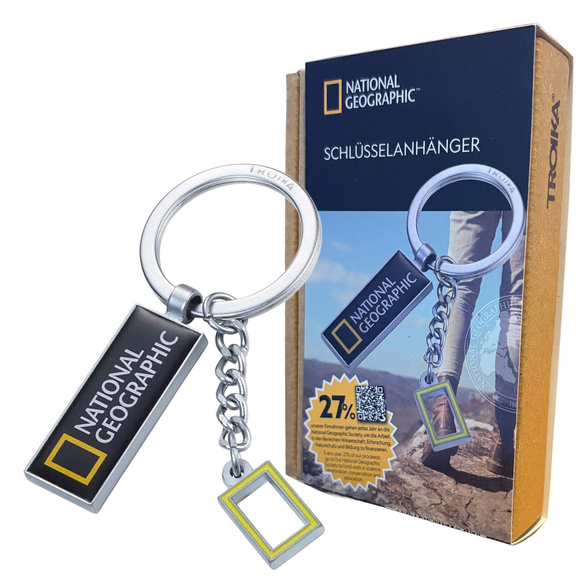 TROIKA National Geographic keyring with its National Geographic gift box