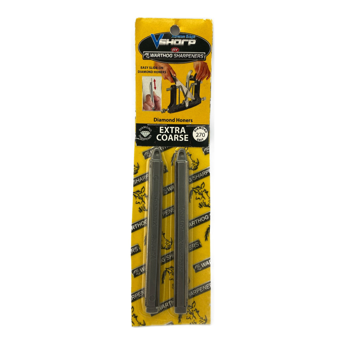 Warthog V-Sharp Xtreme Edge Replacement Diamond Honers – Extra Coarse 270 Grit (Pair)