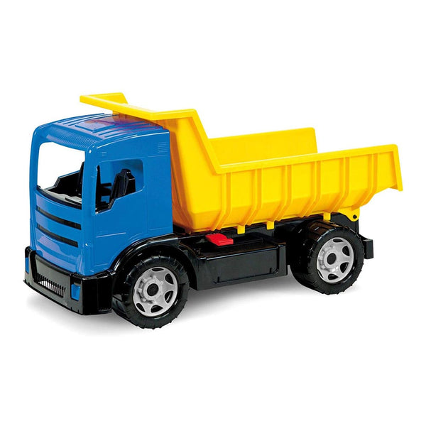 Lena Toy Dump Truck Boxed XL Giga Truck Actros Blue/Yellow 63cm