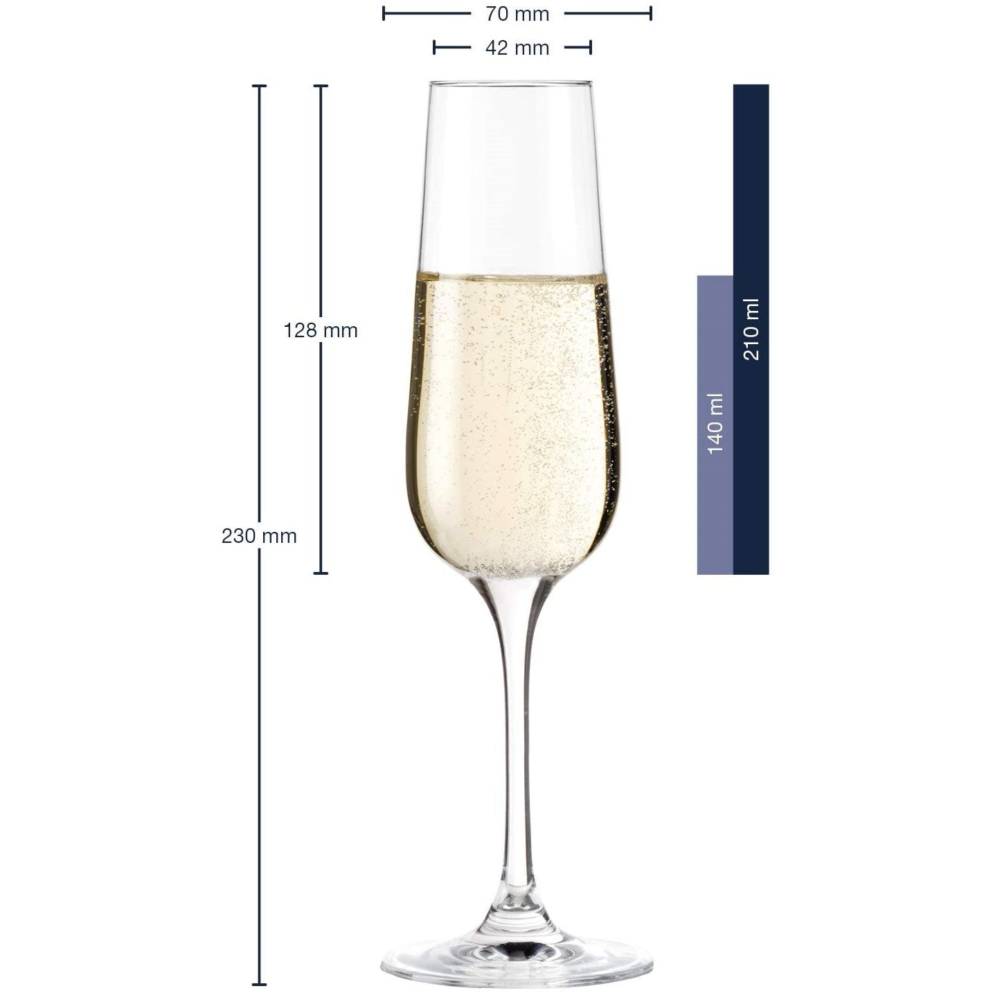 Leonardo TIVOLI Champagne, Red & White Wine Glasses - Set of 18 (6 each)