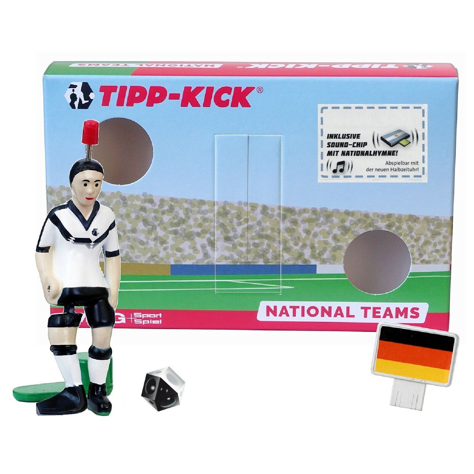 TIPP-KICK Star-Kicker, Penalty Goal Box & Anthem Sound Chip: Germany