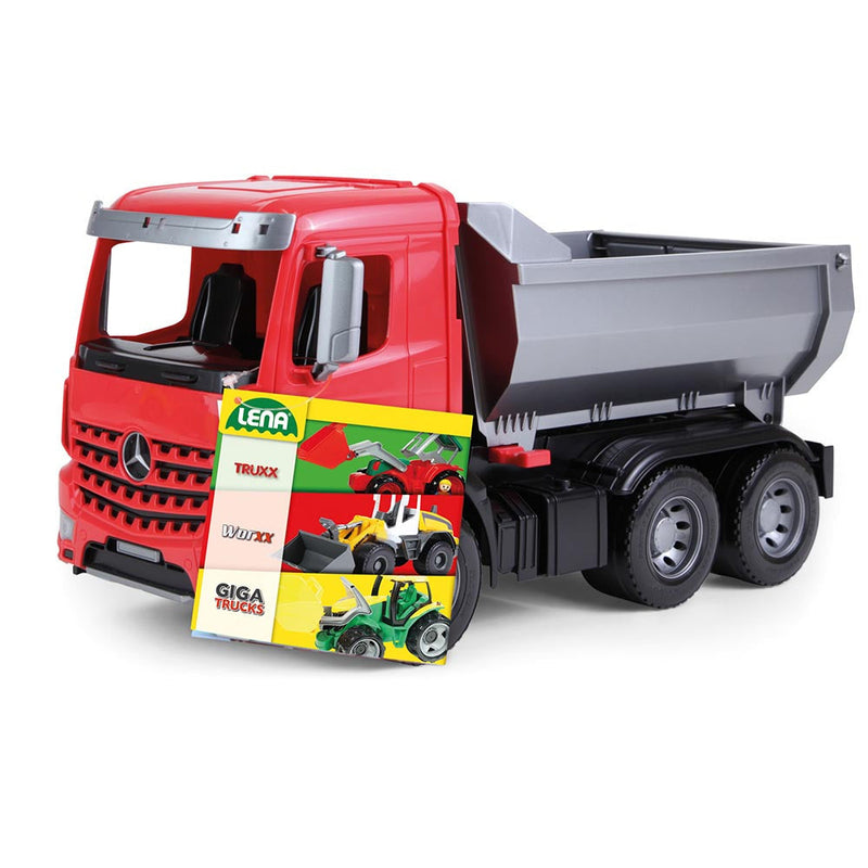 LENA Toy Dump Truck XL WORXX Mercedes Arocs Replica 45 x 19 x 24cm