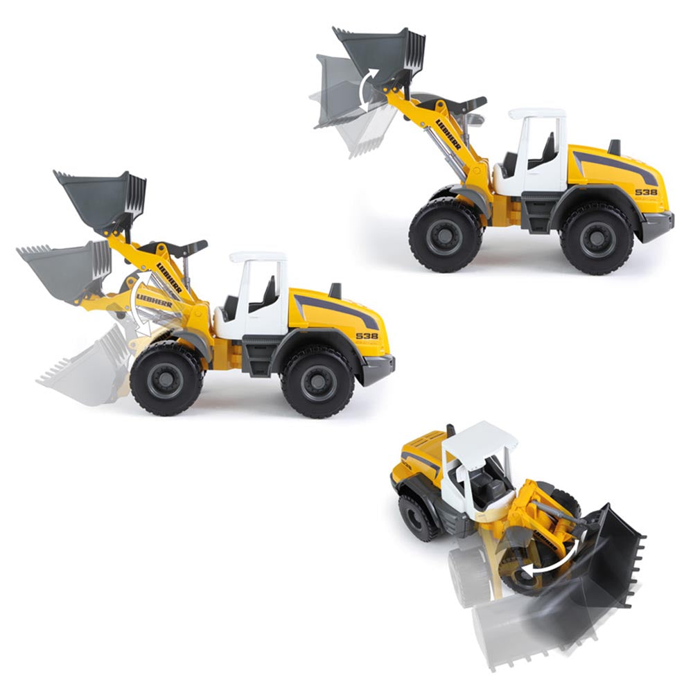 LENA Toy Wheel Loader XL WORXX Liebherr L538 Litronic Replica in Box
