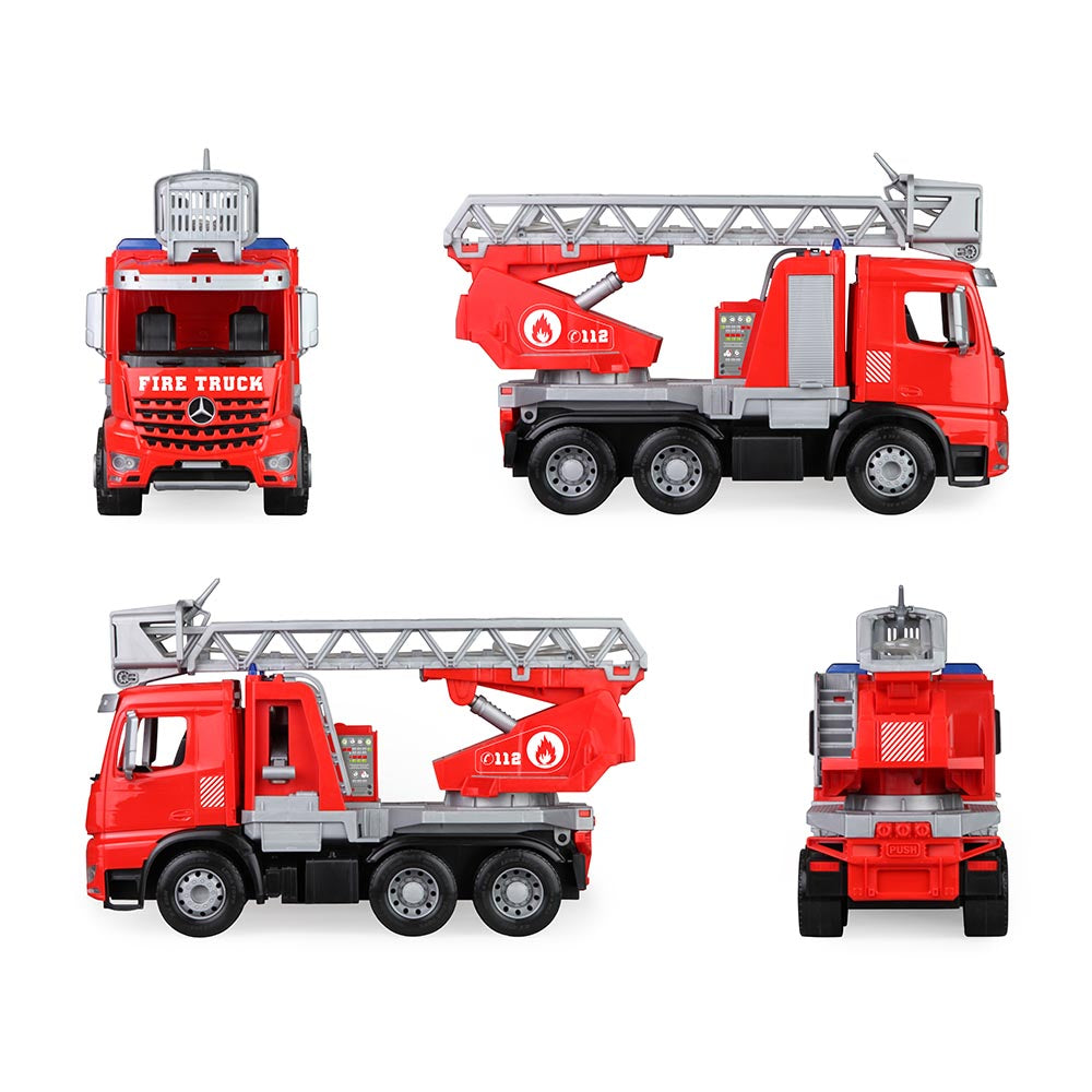 LENA Toy Fire Engine with Ladder: BOXED Arocs Replica WORXX 48cm
