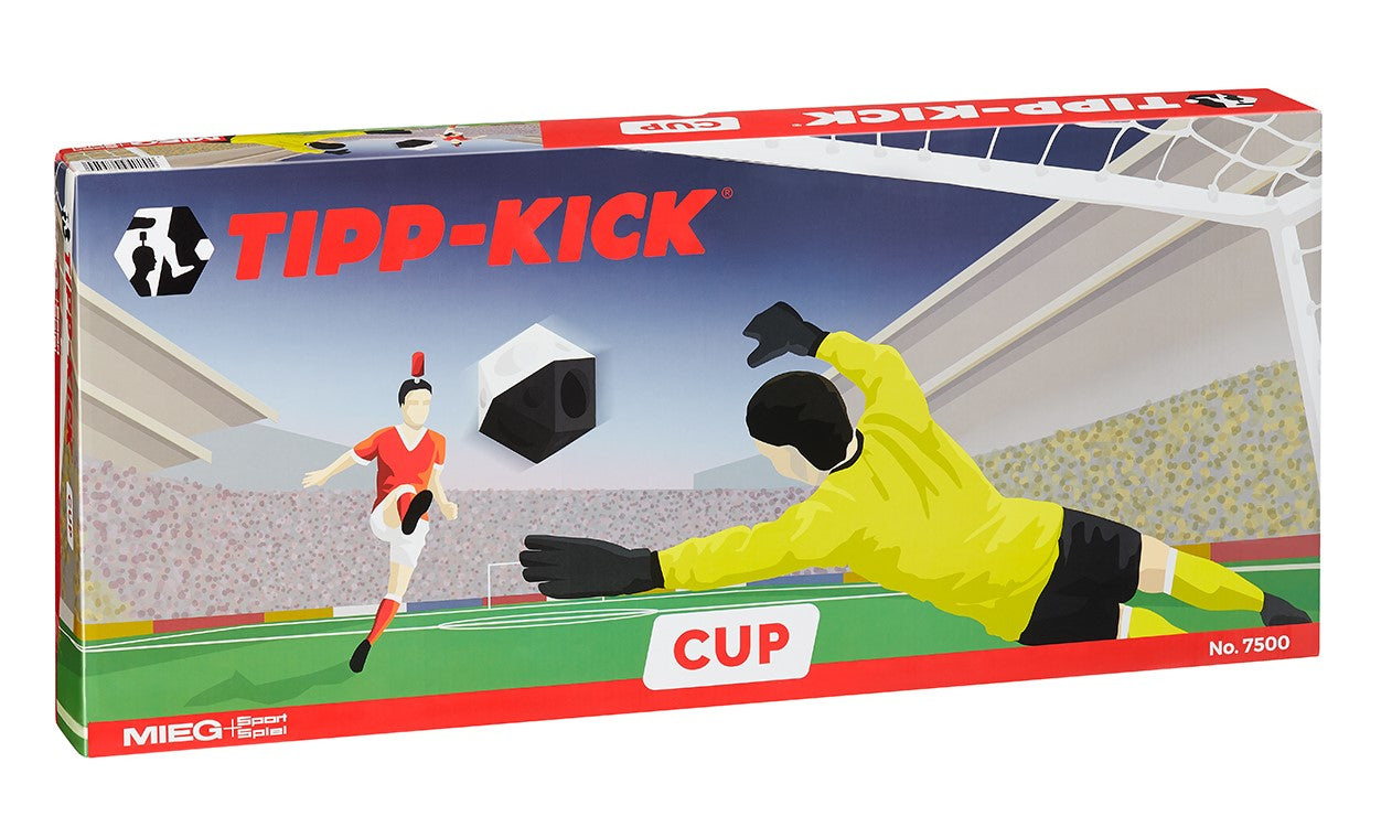 TIPP-KICK CUP Soccer Game: Mini Players, Goals, Ball, Rim, Pitch 103x72cm