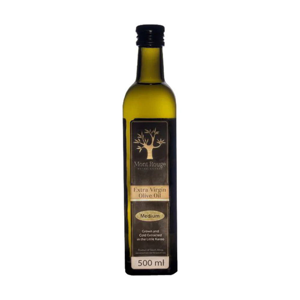 Mont Rouge Extra Virgin Olive Oil - 500ml Glass Bottle