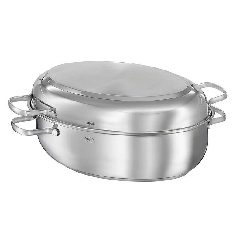 Roesle Oval Roaster with Non-Stick Lid or Pan