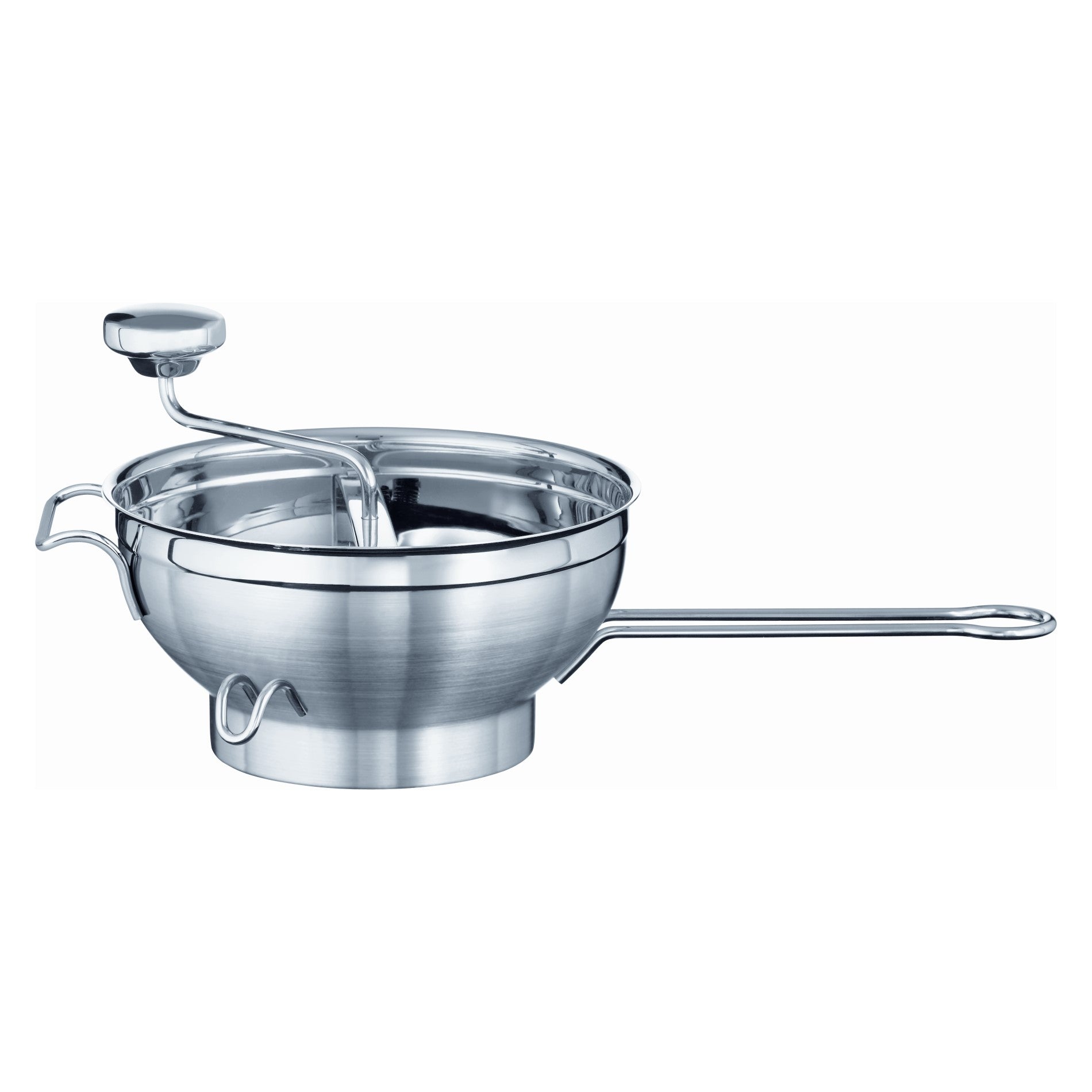 Roesle Food Mill: Passetout with Handle and 2 Sieve Sizes Stainless Steel
