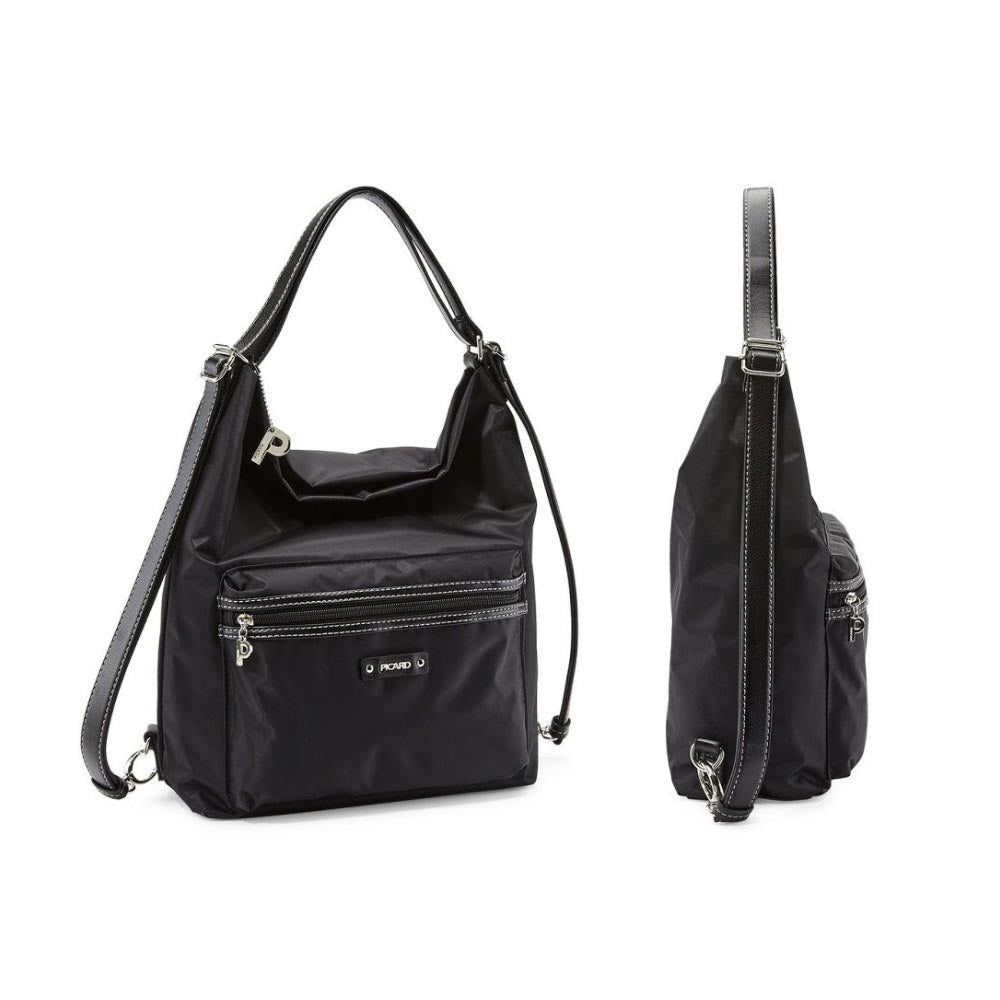 Picard Shoulder Pouch Bag with Backpack Function SONJA - Black