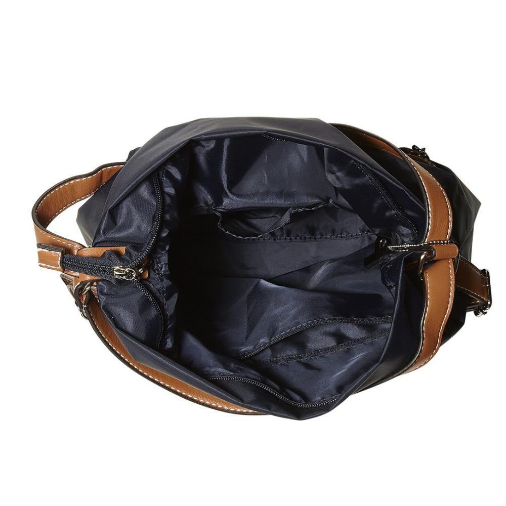 Picard Shoulder Pouch Bag with Backpack Function SONJA - Midnight Blue-Black