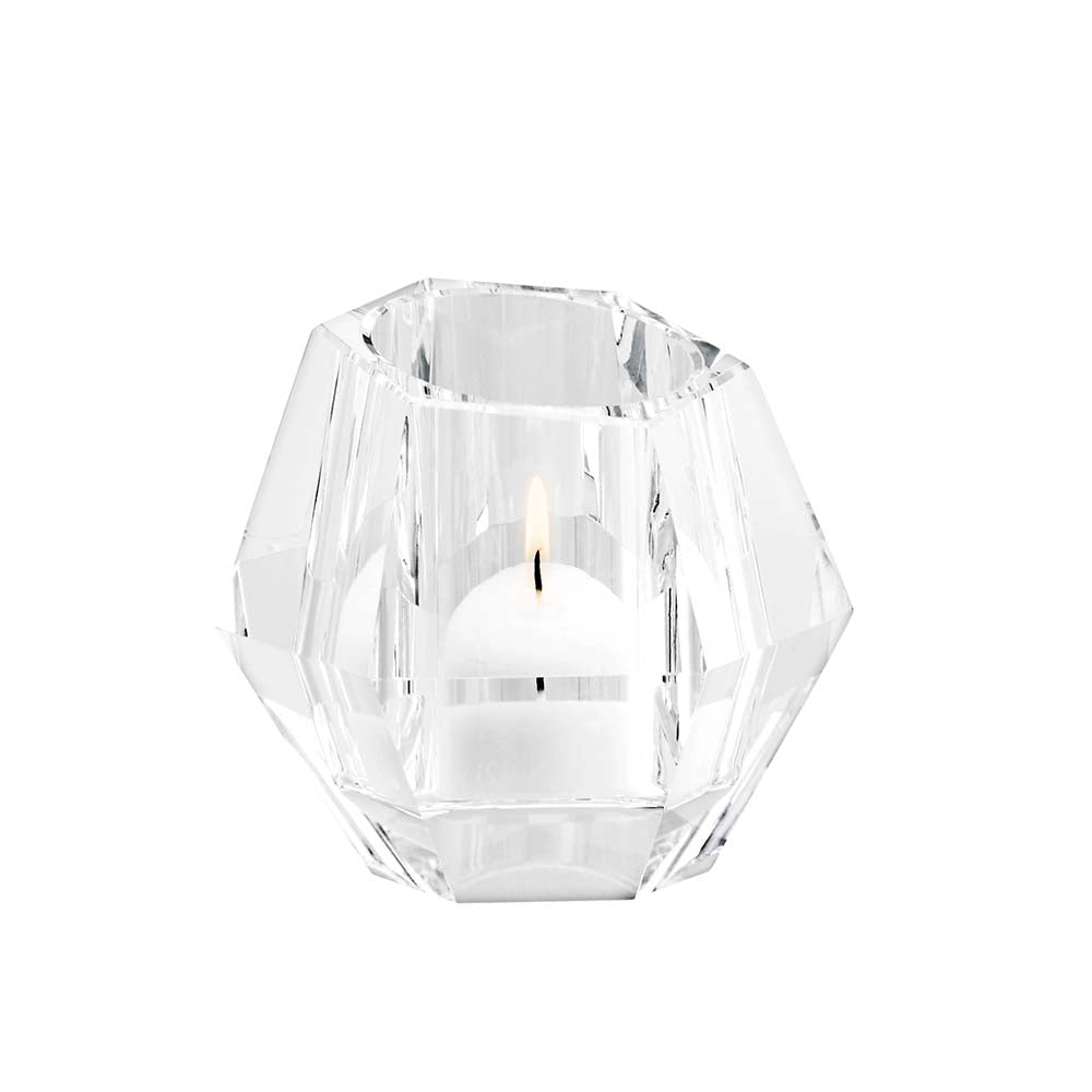 Vagnbys Diamond Tea Light Holder - Crystal (Set of 2)