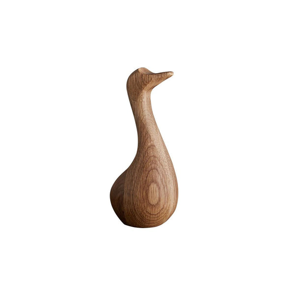 VAGNBYS Decorative Wooden Sculpture - The Ugly Duckling Oak 10cm