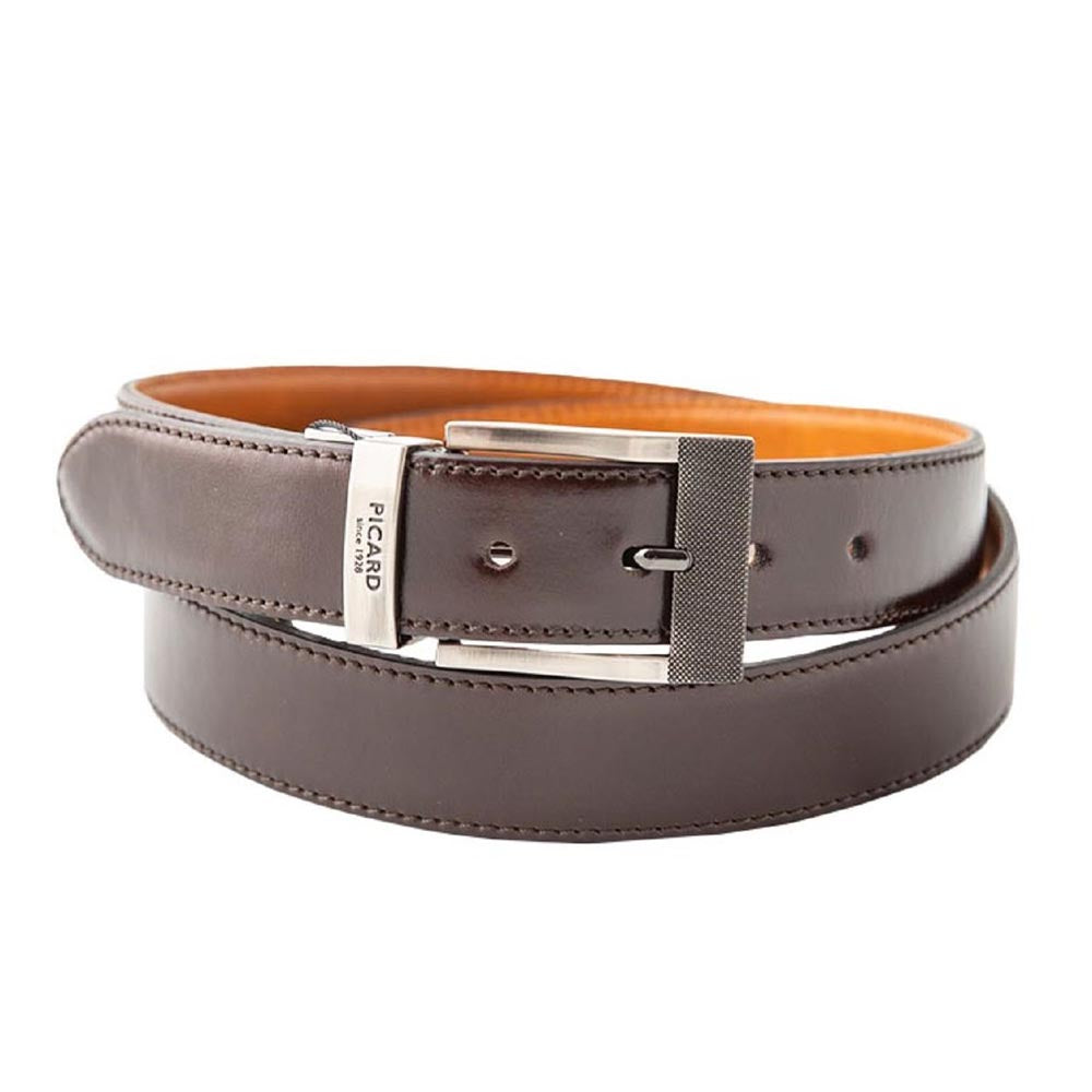 Picard Reversible Belt Genuine Leather - 5279 - Chocolate and Cognac