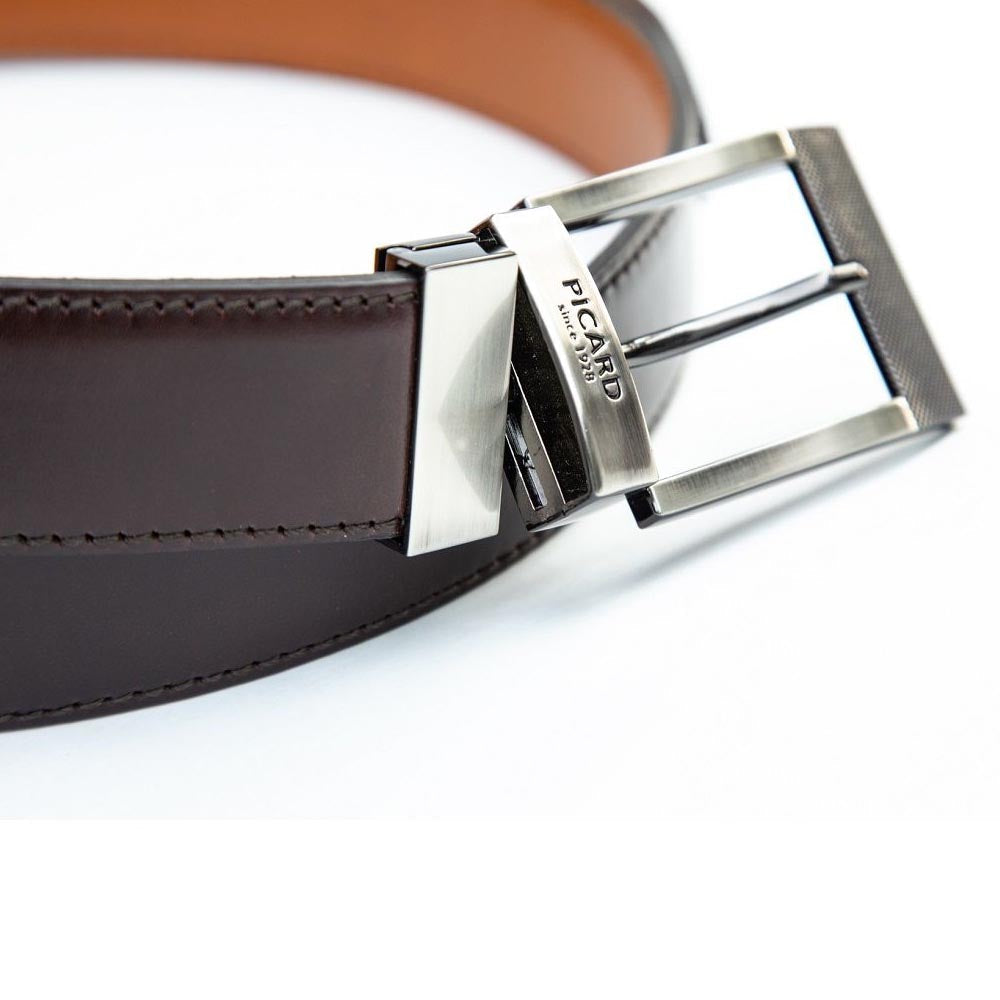 Picard Reversible Belt Genuine Leather - 5279 - Chocolate and Cognac