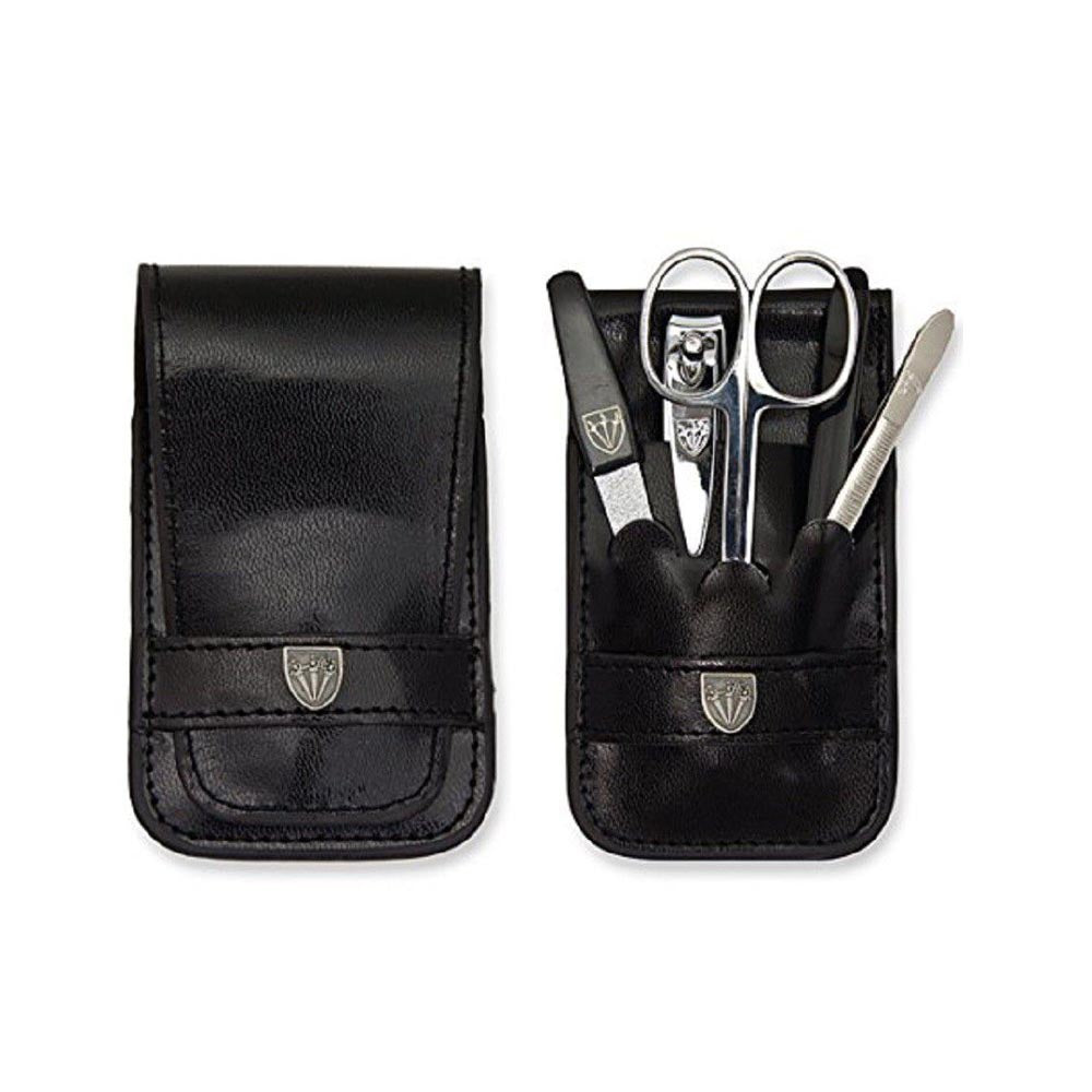 Kellermann Manicure Set Faux Leather Premium Black 58830 F N - 5 Piece