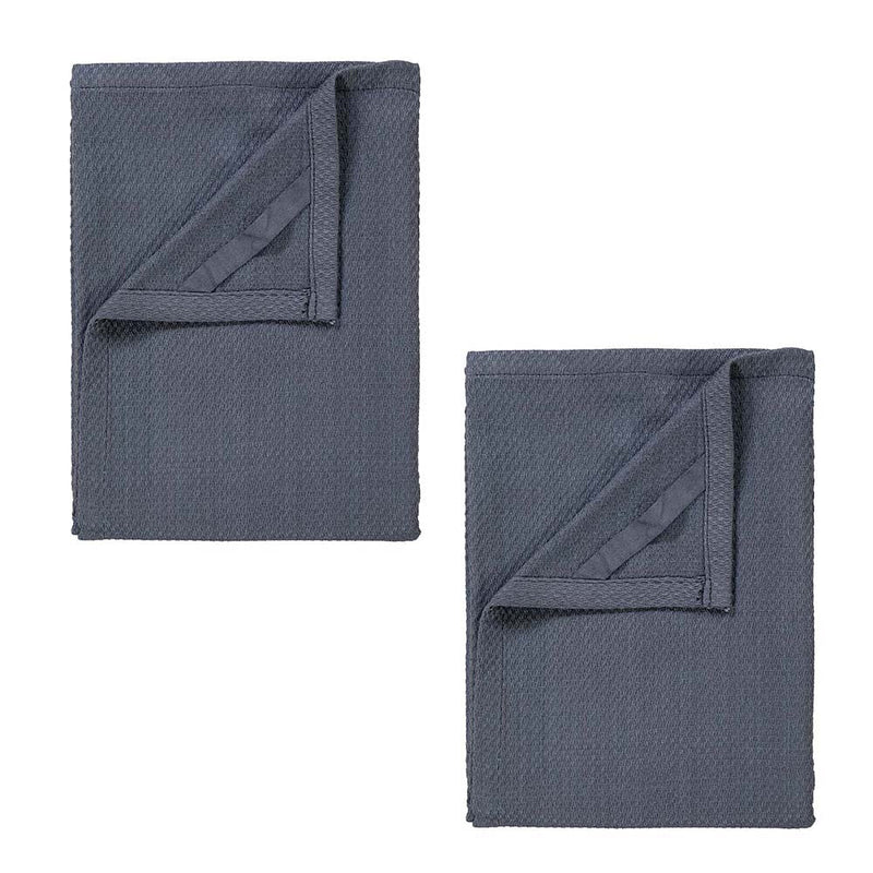 Blomus QUAD Set of 2 Tea Towels - Gunmetal