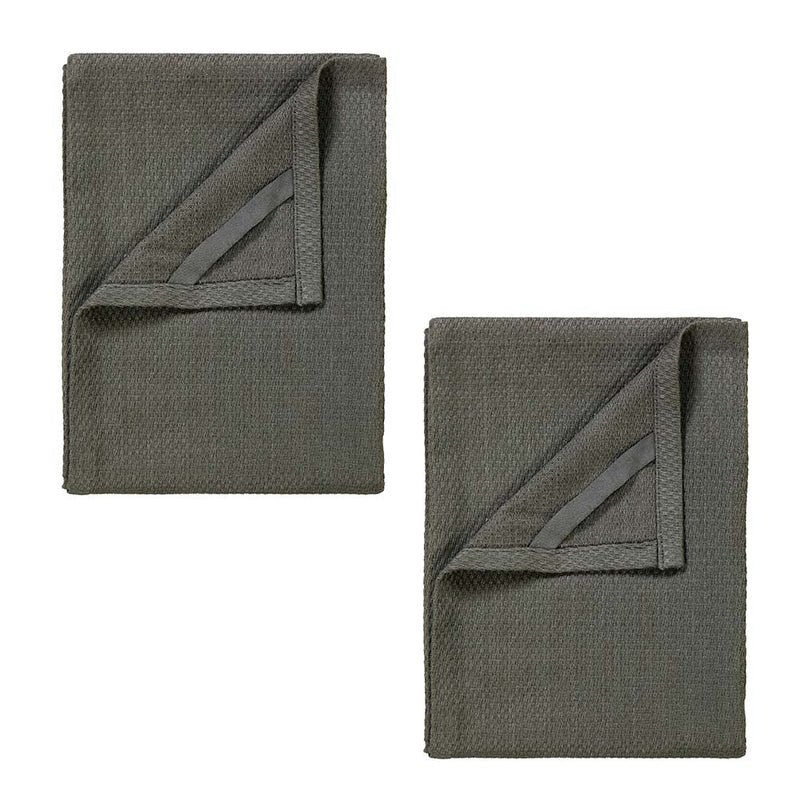 Blomus QUAD Set of 2 Tea Towels - Agave Green