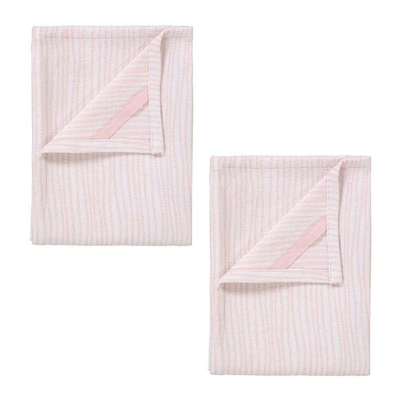 Blomus BELT Set of 2 Tea Towels - Lily White/Rose Dust