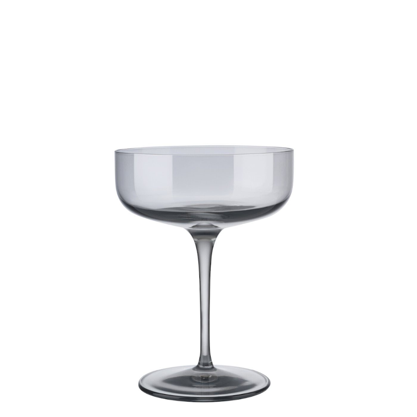 Blomus Champagne Coupe Glasses Tinted in Smoky-Grey Fuum Set of 4
