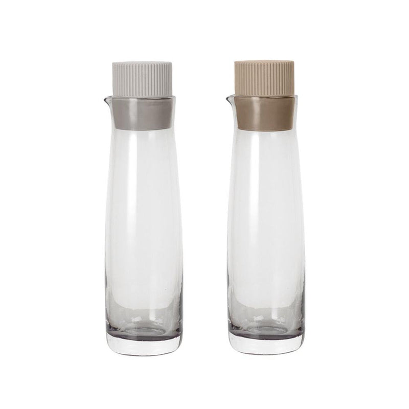 Blomus NOMAD Oil & Vinegar Pourers in Handblown Smokey Glass